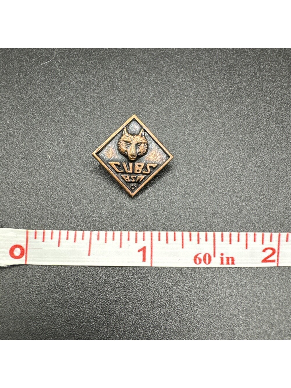 Vintage Cubs Scouts BSA Pin Wolf
